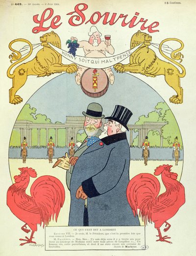 President Armand Fallieres with King Edward VII, Cover of 